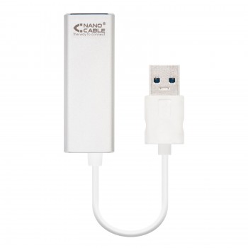 Nanocable USB 3.0 RJ-45, 0.15m, USB 3.0, RJ-45, Plata 10.03.0401