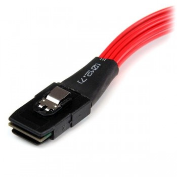 StarTech.com Cable 50cm Mini SAS Serial Attached SCSI SFF 8087 a 4x SATA Reversible - mSAS iSAS Inte SAS8087S4R50