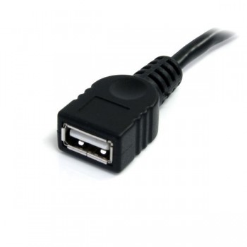 StarTech.com Cable de 1,8m de Extensión Alargador  USBEXTAA6BK