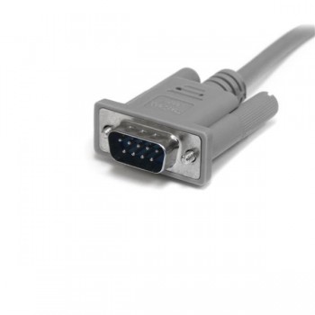 StarTech.com Cable de Módem Nulo Serie RS232 DB9 Hembra a Macho de 3m, 4,72 mm, 15 mm, 220 mm SCNM9FM