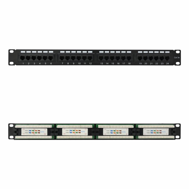 PATCH PANEL 24PUERTOS CAT5. UTP 19 1U NANOCA 10.21.2124