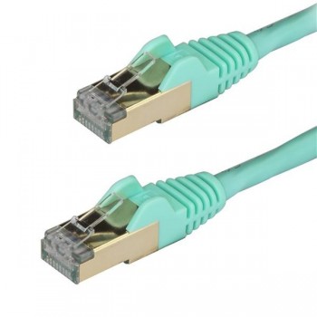StarTech.com Cable de 3m de Red Ethernet RJ45 Cat6a Blindado STP - Cable sin Enganche Snagless - Agu 6ASPAT3MAQ