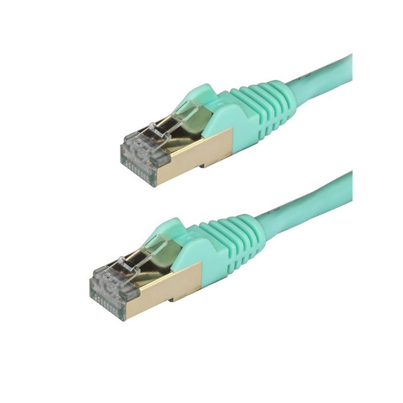 StarTech.com Cable de 3m de Red Ethernet RJ45 Cat6a Blindado STP - Cable sin Enganche Snagless - Agu 6ASPAT3MAQ