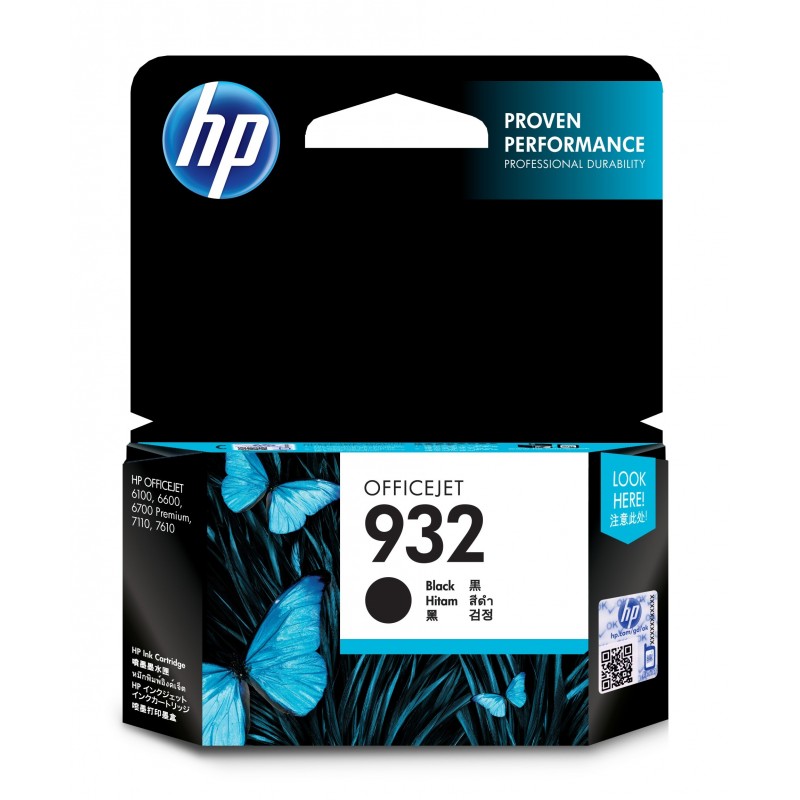 Cartucho de tinta original HP 932 negro CN057AE