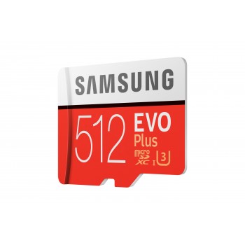 Samsung EVO Plus 512GB MicroSDXC Clase 10 Rojo, Blanco MB-MC512GA EU