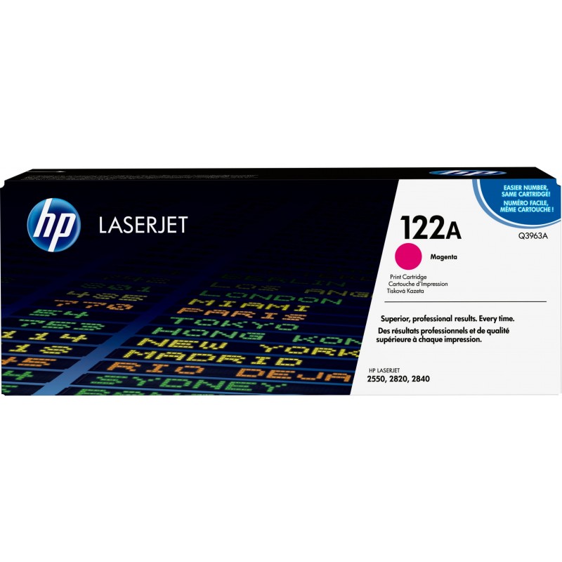 Cartucho de tóner original LaserJet 122A magenta Q3963A