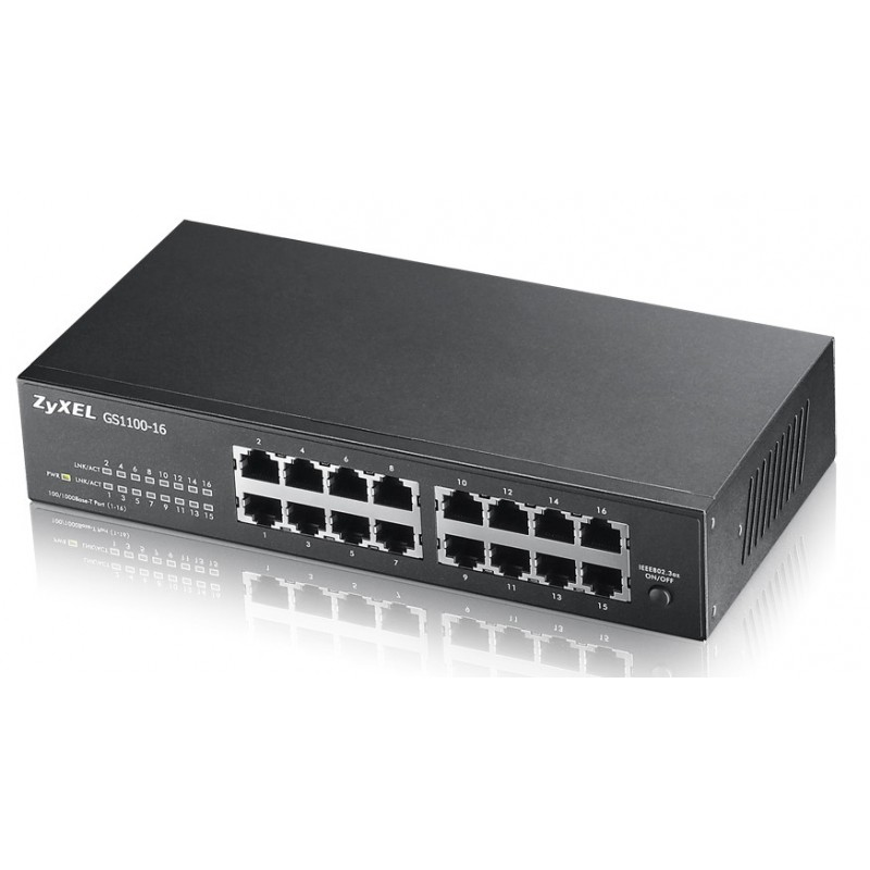 Zyxel GS1100-16 16 puertos RJ-45 Negro GS1100-16-EU0101F
