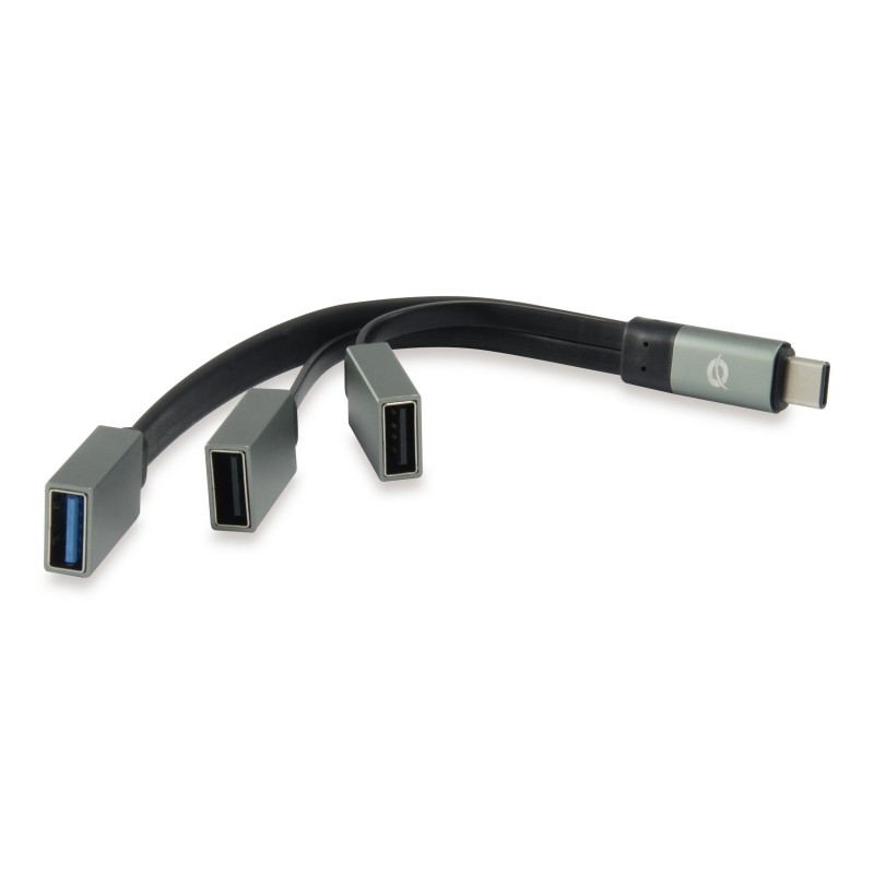 Conceptronic HUBBIES 01G nodo concentrador USB 3.1 (3.1 Gen 2) Type-C 5000 Mbit s Gris 110514407
