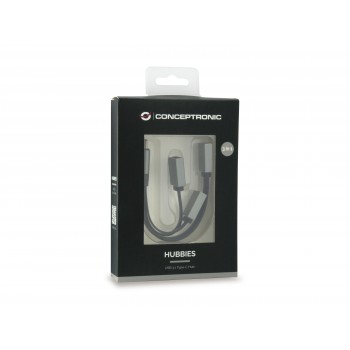 Conceptronic HUBBIES 01G nodo concentrador USB 3.1 (3.1 Gen 2) Type-C 5000 Mbit s Gris 110514407