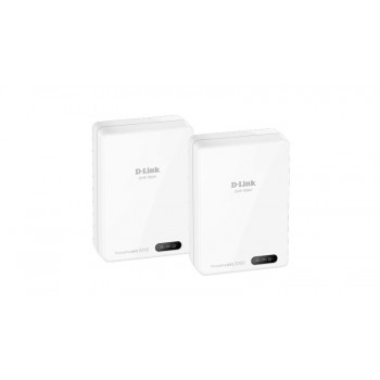 D-Link PowerLine AV2 2000 Network receiver 1 puertos RJ-45 Blanco DHP-701AV