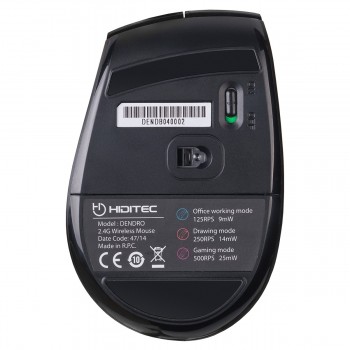 RATON INALAMBRICO GAMING HIDITEC DENDRO MOU010002 - 2000DPI - BOTONES TECNOLOGIA OMRON - 2XAA - NAN