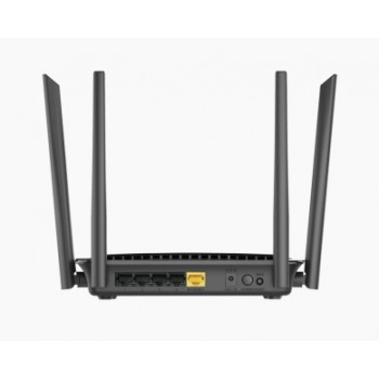 D-Link AC1200 Dual Band cableado 4 puertos RJ-45 10,100,1000 Negro DIR-842