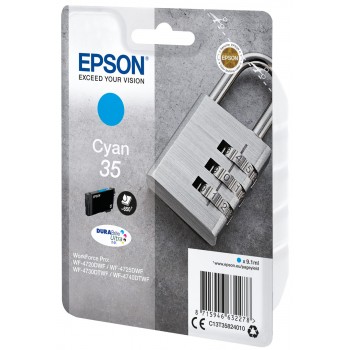 Epson Singlepack Cyan 35 DURABrite Ultra Ink C13T35824020