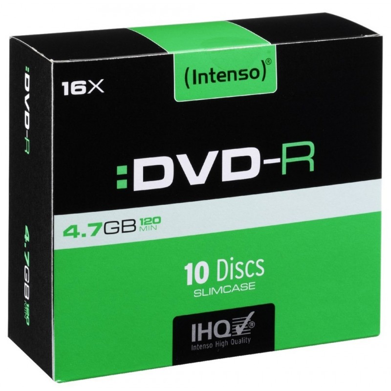Intenso DVD-R 4.7GB, 16x 4.7GB DVD-R 10pieza(s) 4101652