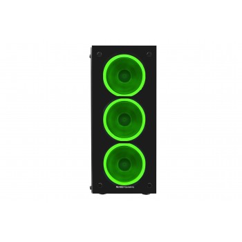 MARS GAMING MCG GREEN Midi-Tower Black MCGGREEN