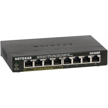 Netgear GS308P-100PES 8 puertos RJ-45 Negro GS308P-100PES