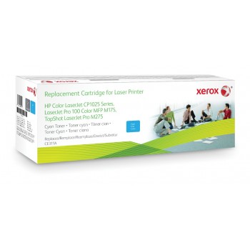 Compatible con HP Colour LaserJet 100 M175 MFP - Xerox Cartucho de tóner cian. Equivalente a HP CE311A. 106R02258