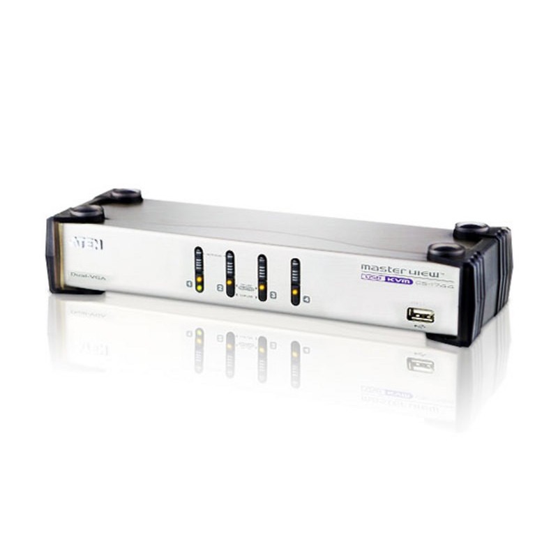 Aten CS1744, 2048 x 1536 Pixeles, USB, USB, VGA, Blanco, 1,25 W CS1744C-AT