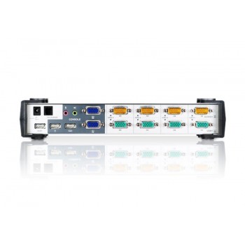 Aten CS1744, 2048 x 1536 Pixeles, USB, USB, VGA, Blanco, 1,25 W CS1744C-AT