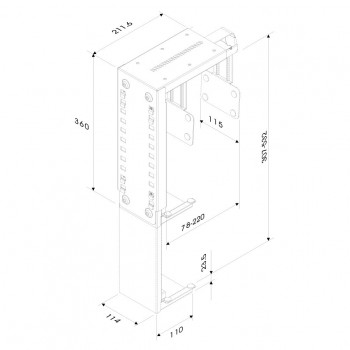 NewStar CPU-D100 - Kit de montaje de sistema para  CPU-D100BLACK
