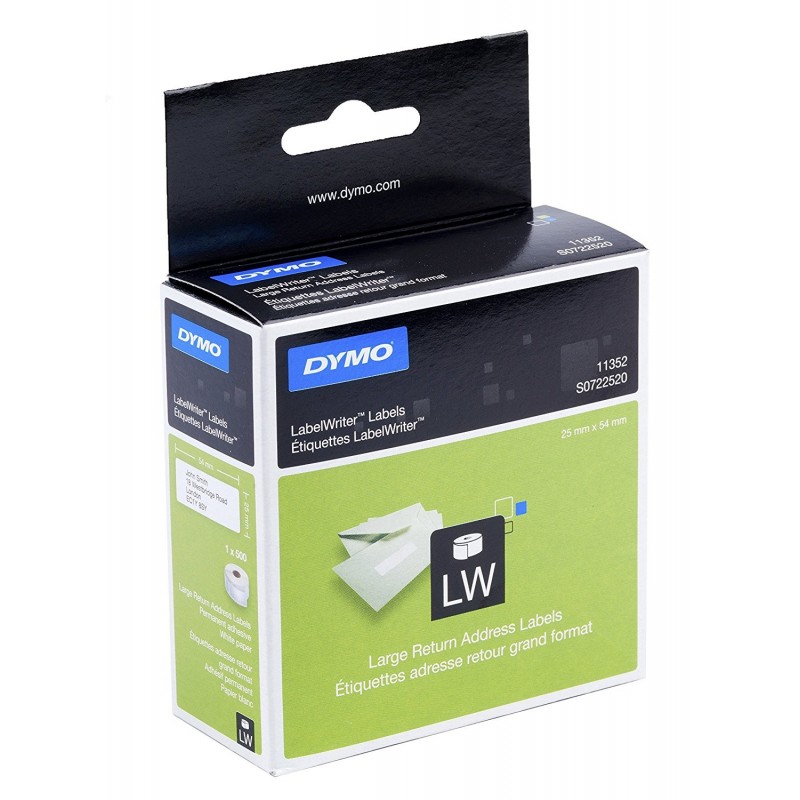 Etiquetas remitente grandes Tamaño  Etiquetas de 54 mm x 25 mm   1 x 500 S0722520