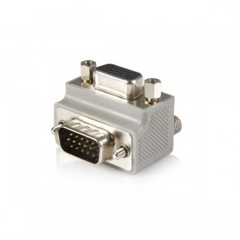 StarTech.com Right Angle VGA   VGA Cable Adapter Type 1 - M F, DB15, DB15, Gris GC1515MFRA1