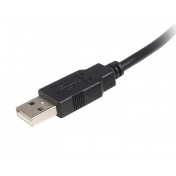 StarTech.com Cable USB de 3m para Impresora - 1x USB A Macho - 1x USB B Macho - Adaptador Negro, 3 m USB2HAB3M