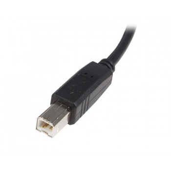 StarTech.com Cable USB de 3m para Impresora - 1x USB A Macho - 1x USB B Macho - Adaptador Negro, 3 m USB2HAB3M