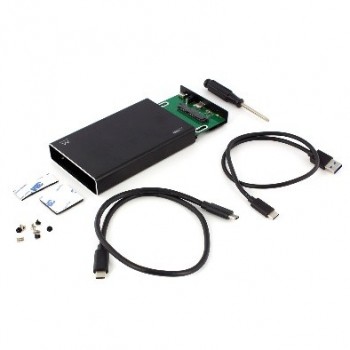 Ewent EW7070, 2.5", SATA, 9.5 mm, 3.1 (3.1 Gen 2), USB Type-C, Female connector