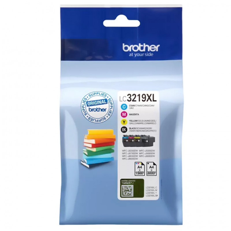 Brother LC-3219XLVAL Negro, Cian, Magenta, Amarillo LC3219XLVAL