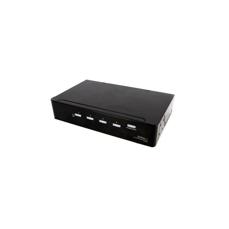 StarTech.com Duplicador Divisor Multiplicador de Vídeo DVI y Audio de 4 puertos - Cable, DVI, DVI-I, ST124DVIA