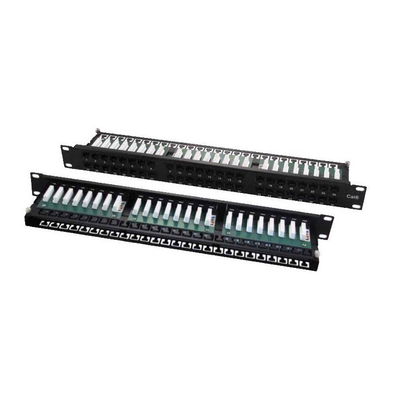 WP WPC-PAN-5U-48HD, RJ-45, Cat5e, U UTP (UTP), Negro, SECC, 1U