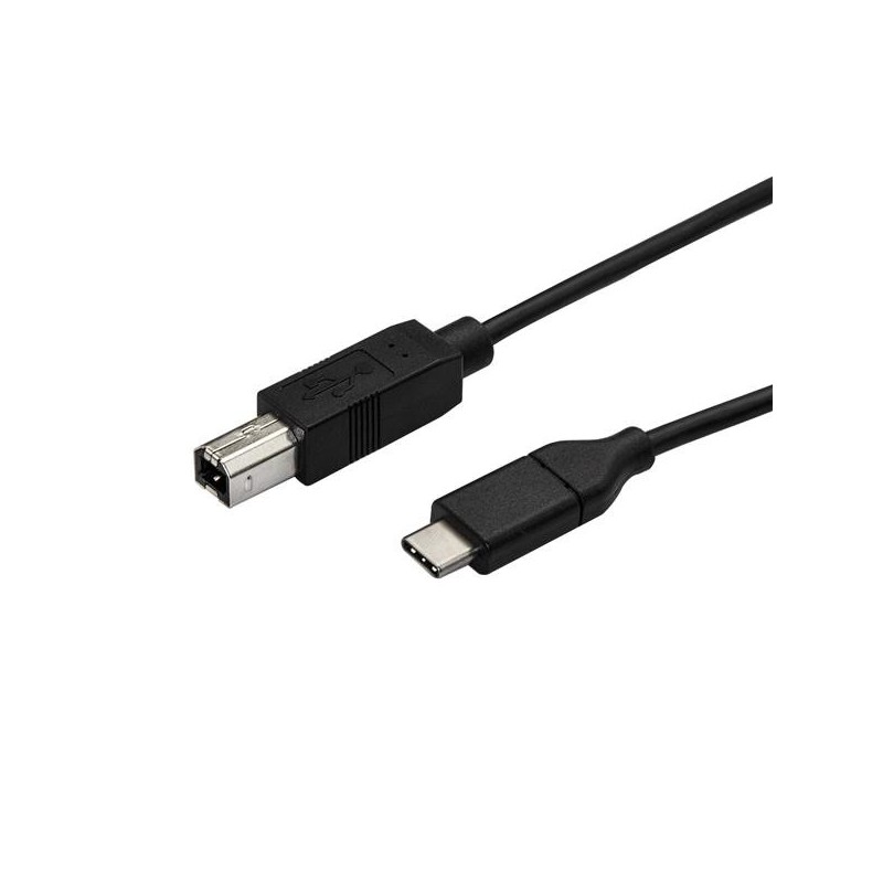 StarTech.com Cable de 3m USB-C a USB-B de Impresora - Cable Adaptador USB Tipo C a USB B, 3 m, USB C USB2CB3M