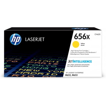 Cartucho de tóner Original LaserJet 656X amarillo de alta capacidad CF462X