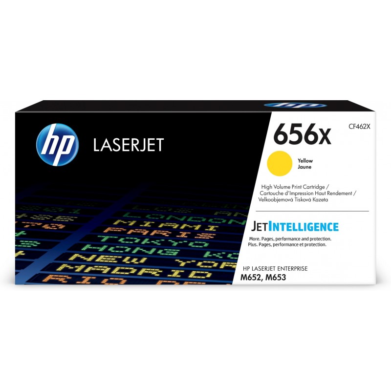 Cartucho de tóner Original LaserJet 656X amarillo de alta capacidad CF462X