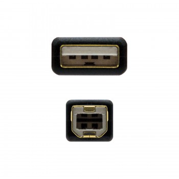 CABLE USB 2.0 IMPRESORA TIPOÂ A M-B M NANOCABL 10.01.1204