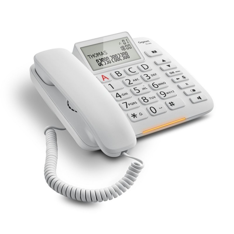 Gigaset DL380 Teléfono analógico Blanco Identificador de llamadas S30350-S217-R102
