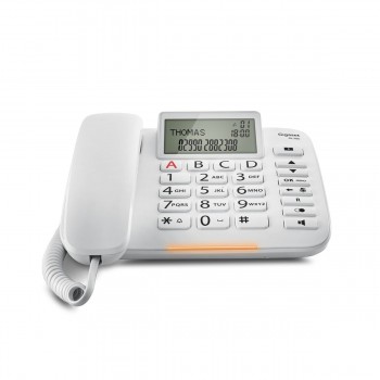 Gigaset DL380 Teléfono analógico Blanco Identificador de llamadas S30350-S217-R102