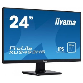 iiyama ProLite XU2493HS-B1, 60,5 cm (23.8"), 1920 x 1080 Pixeles, Full HD, LED, 4 ms, Negro