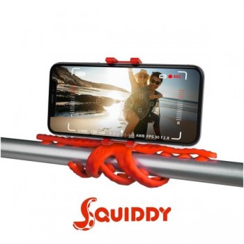Celly Squiddy, Smartphone Action camera, 6 pata(s), 20 cm, Rojo, Silicona, 200 mm SQUIDDYRD