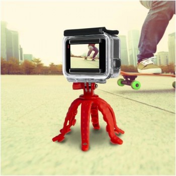 Celly Squiddy, Smartphone Action camera, 6 pata(s), 20 cm, Rojo, Silicona, 200 mm SQUIDDYRD