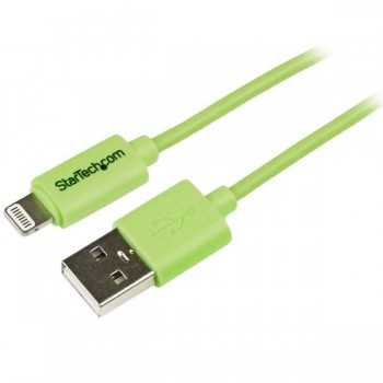 StarTech.com Cable de 1 metro con Conector Lightning de Apple a USB para iPhone   iPod   iPad - Verd USBLT1MGN