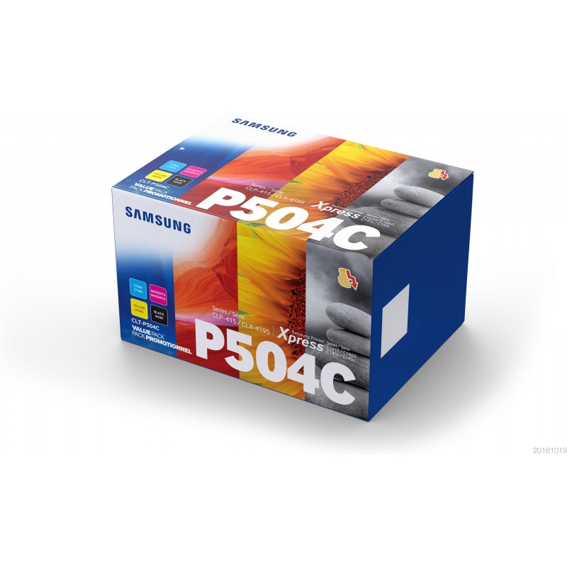 HP CLT-P504C, Tóner de láser, Negro, Cian, Magenta, Amarillo, 4 pieza(s) SU400A