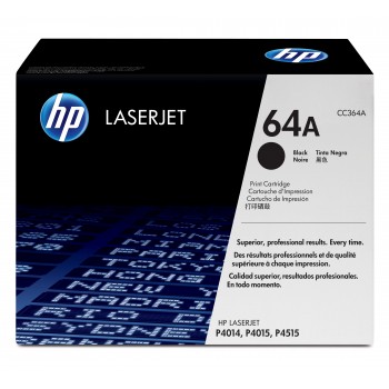 Cartucho de toner original LaserJet HP 64A negro CC364A