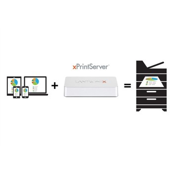 Lantronix xPrintServer - 1 x USB - 1 x Red (RJ-45) - Fast Ethernet - De Escritorio, Montable en bast XPS1002FC-02-S