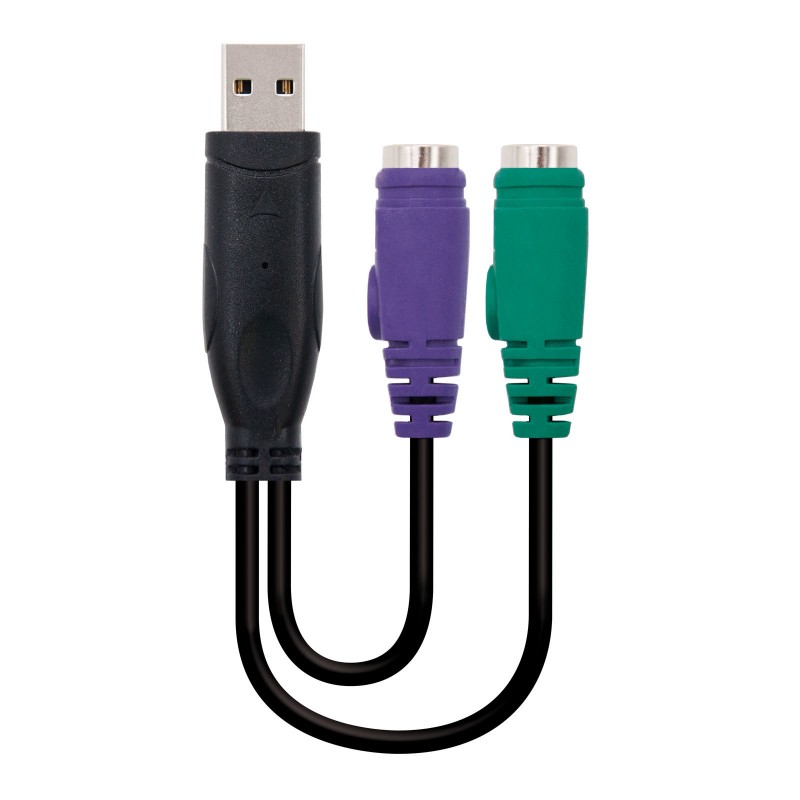 CABLE NC CONV. PS2 A USB 2XPS2 A-M 15CM 10.03.0101