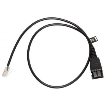 Jabra 8800-00-94 cable telefónico 0,5 m Transparente, Negro