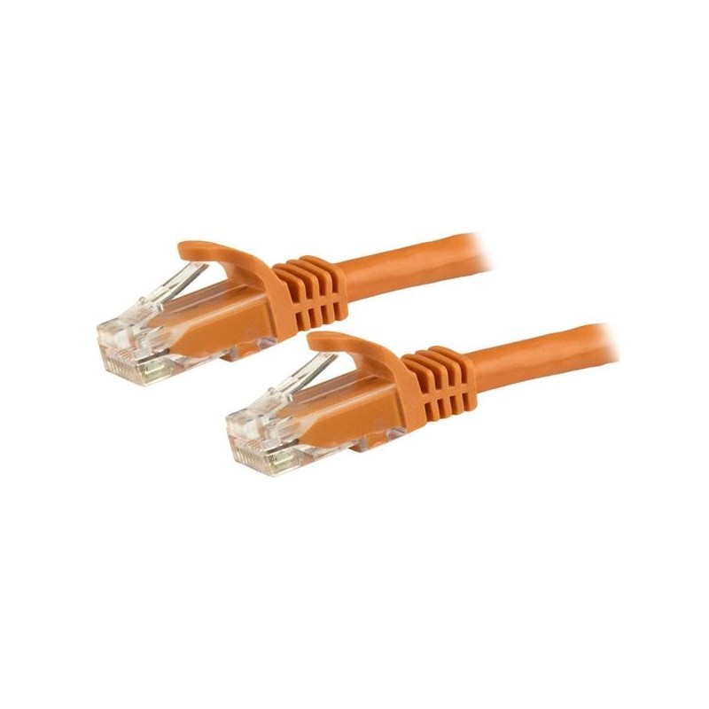 StarTech.com Cable de Red Ethernet Cat6 Snagless de 3m Naranja - Cable Patch RJ45 UTP, 3 m, Cat6, U  N6PATC3MOR