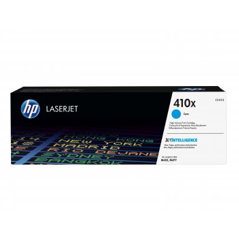 Cartucho de toner original LaserJet HP 410X cian de alta capacidad CF411X