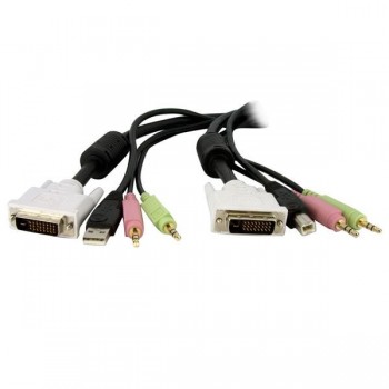 StarTech.com Cable de 1,8m para Switch Conmutador  DVID4N1USB6